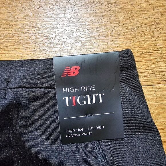 New Balance Impact Run Heat Tights Women's 2XL XXL Black Silver 3M Fleece Lined - Picture 10 of 16